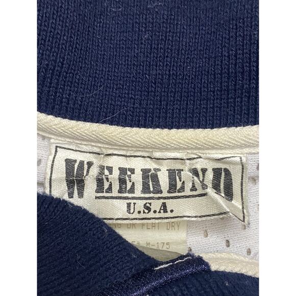 Vintage Weekend USA 2XL Michigan Wolverines Polo Mesh Jersey 90’s Rugby - Picture 6 of 6